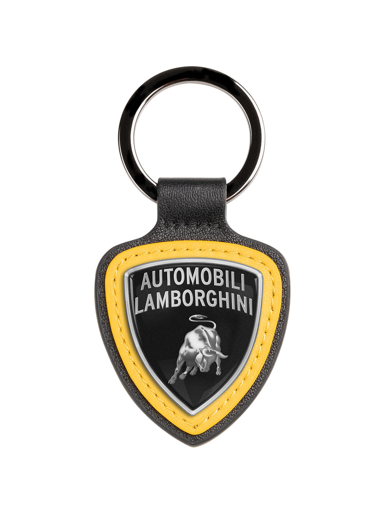 ميدالية مفاتيح الجلد لاوتوموبيلي لامبورغيني بشعار الدرع