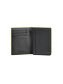GOLD SHIELD LEATHER COMPACT WALLET