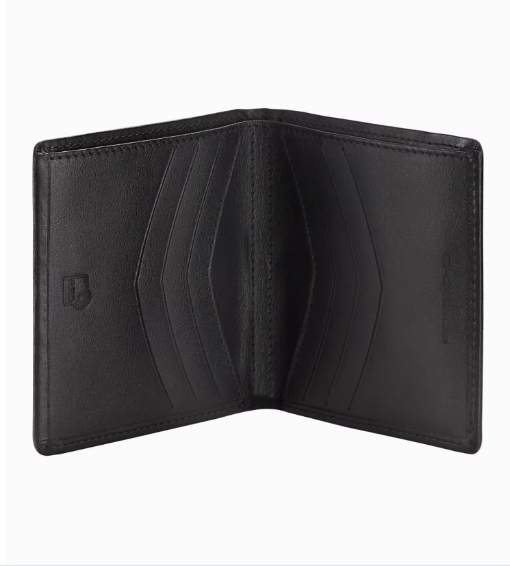 Card Holder with Money Clip Black