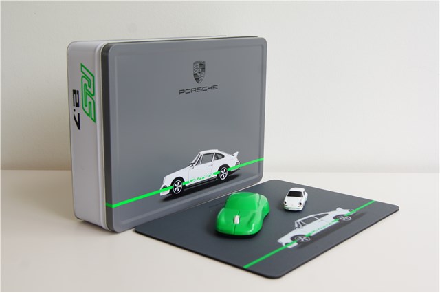 Computer mouse Porsche, set, USB Stick, mouse pad, RS 2.7 Collection