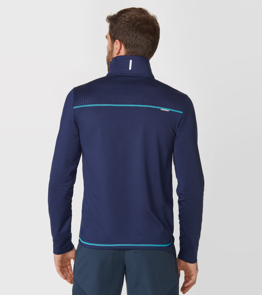 Men's fleece jacket, blue - Sports Collection
