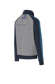 Men's sports jacket, gray melange/blue - MARTINI RACING