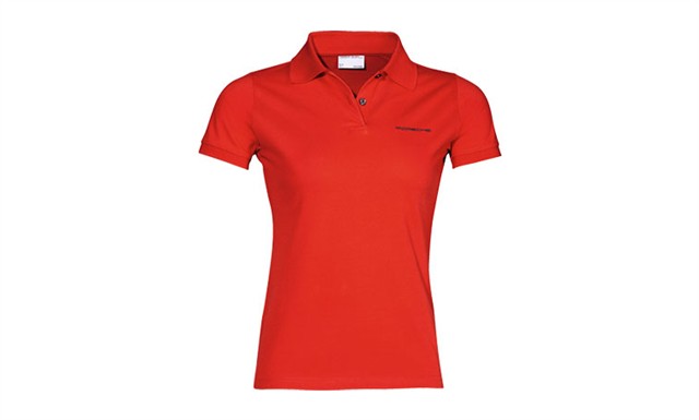Womens polo shirt red