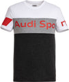 Audi Sport t-shirt, men, grey/white XXL