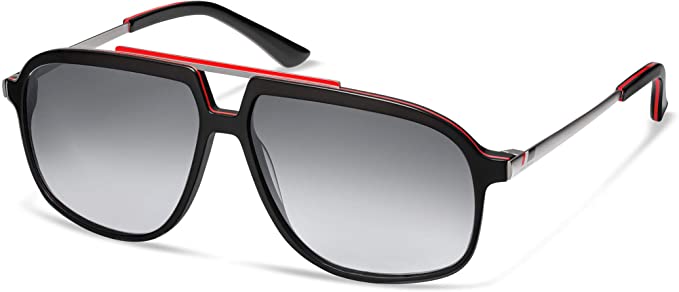 Audi Heritage Sunglasses, black/red