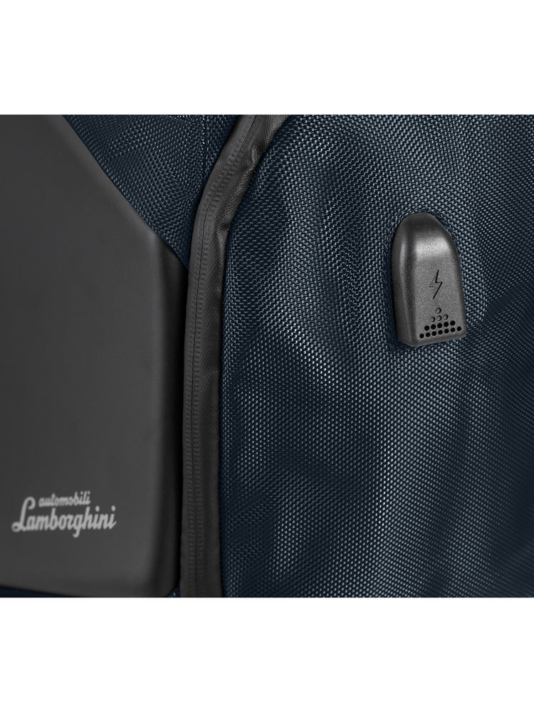 Lamborghini Rigid Backpack With Hexagonal Detail